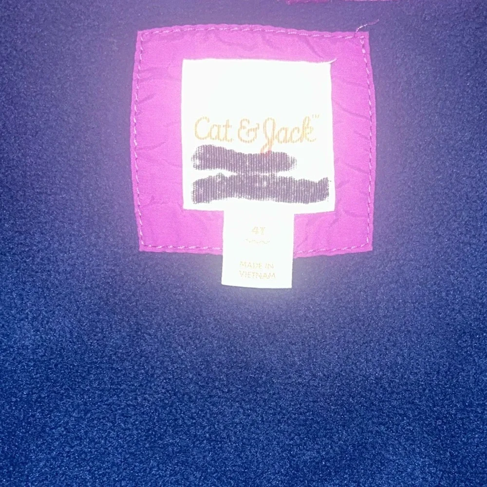 Cat & Jack Purple and Black Kids Puffer Jacket
